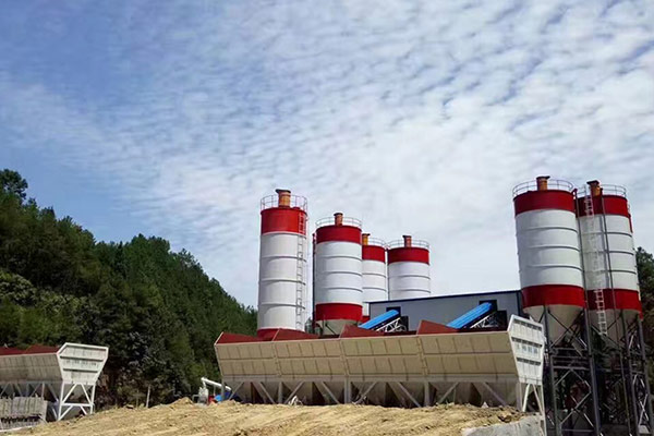 HZS180 Concrete Batching Plant in Russia