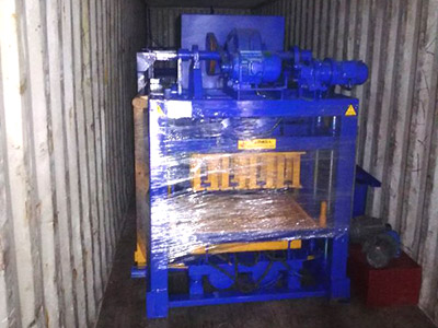 QT4-26 Block Making Machine Was Sent to Central America on April 16st