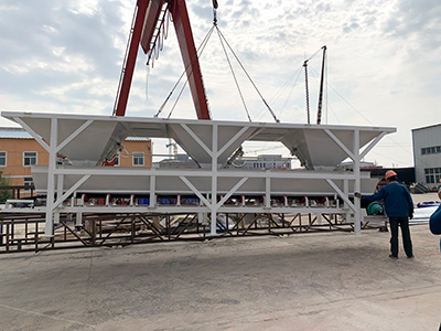 <b>Hamac 35m3 concrete batching plant delivering to the African customer</b>